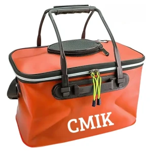 Bolsa Viveiro Para Iscas Vivas Camarão Lambari Tuvira Cor Laranja